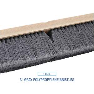 Cepillo para Pisos Boardwalk BWK20424 con Cerdas de Polipropileno de 3 Pulgadas y Cabezal de Cepillo de 24 Pulgadas, Color Gris - Product Image 5