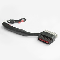 2025 Shuran Portable noir 2 voies Club brosse Golf balle Retriever accessoires usine directe offres sur les cadeaux de golf et galerie Merch