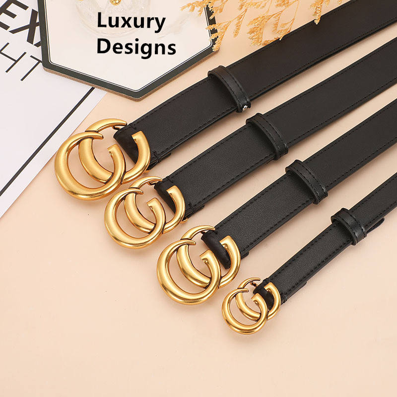 Wholesale Women Men Classic Vintage Luxury Designs Belts High Quality 100% Cow Genuine Leather Belt 