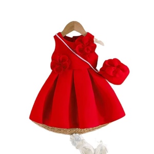 Abito Estivo Esclusivo 2026 per <span class=keywords><strong>Bambina</strong></span>, in Cotone Lavorato all'Uncinetto, Stile Fatato, Senza Maniche, con Gonna Voluminosa - Product Image 5