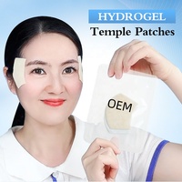 Parches de Hidrogel 2 en 1 con Ácido Hialurónico y Aloe Vera de Marca Privada OEM, para Frente y Patillas, Hidratación Profunda, Calmante y Relajante