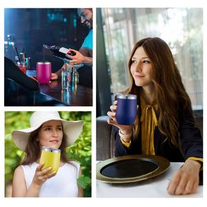 Ys45 Custom Logo 12oz/360ml Baking Utensilsl <b>Mug</b> Double Coffee Spoonse Insulation Travel <b>Cute</b> Party Beer <b>Mugs</b> Wine Cup with Lid - Product Image 2