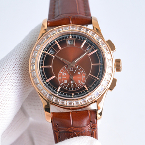 Montre élégante de haute qualité 5A, personnalisable, avec cadran en émail champlevé, montres à diamants sur les aiguilles, mouvement résistant aux chocs - Product Image 1