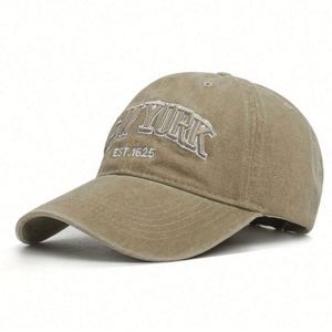 Casquette de baseball unisexe 6 panneaux 100 % coton avec logo brodé 3D, fermeture à boucle métallique, style vintage en tissu lavé courant - Product Image 2