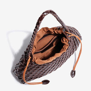 กระเป๋าสะพายข้างผู้หญิงสุดฮิต สไตล์ฝรั่งเศส กระเป๋าถือสานลายตะกร้าผัก กระเป๋าสะพายไหล่แฟชั่นเก๋ไก๋  กระเป๋าใต้วงแขนสำหรับสาวๆ - Product Image 2