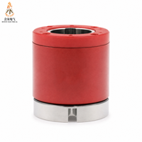 Joint rotatif à anneau collecteur YL YL-AR20HM-2 pour cylindre, 2 entrées, 2 sorties latérales, air M5, ouverture 20 mm, diamètre extérieur 56 mm