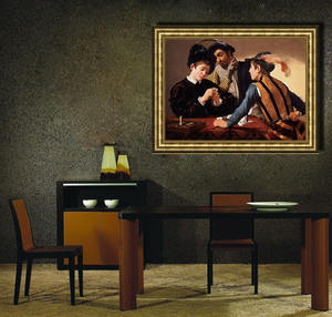 Dipinto a Olio Antico Grande Fatto a Mano su Misura di Xiamen con Cornice Dorata per Decorazione Murale di Soggiorno, Camera da Letto e Sala da Pranzo - Product Image 3