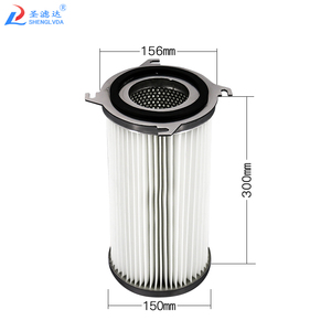 Geplooide industriële 4-gaats stoffilterpatroon 150x300mm - Hoog rendement luchtfilter voor stofafzuiger - Product Image 1