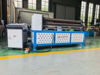 Machine de pliage CNC à 3 rouleaux, machine de roulage de métal à 3 rouleaux, machine pour conduits HVAC, machine pour conduits ronds, machine de fabrication de conduits
