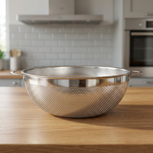 Stainless Steel <b>Colander</b> with Handles Durable Eco-Friendly Foldable Dishwasher Safe Strainer for Kitchen Use - Product Image 3