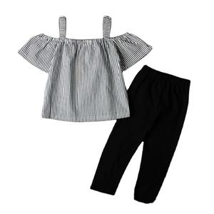 Ensemble de vêtements pour bébés, vêtements pour filles, pantalon décontracté, costume avec pantalon noir, vente en gros, Chine - Product Image 1
