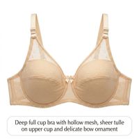 Prêt à expédier : Soutien-gorge grande taille à couvrance complète, Bralette, Soutien-gorge en dentelle, Soutien-gorge minimisant, Soutien-gorge grande taille à armatures, Soutien-gorge grande taille à bonnets fins semi-fixés