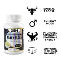 Capsules de Maca Noire pour Adultes OEM ODM – Soutien Naturel à la Vitalité, à l'Énergie et à l'Équilibre – 90 Capsules Végétales en Vrac – Sans Gluten, Végétalien