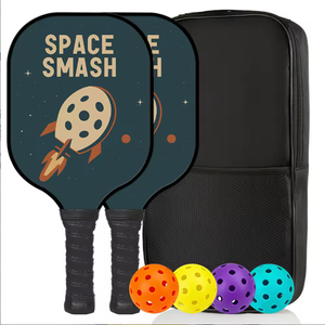 Raqueta y Tabla <span class=keywords><strong>de</strong></span> <span class=keywords><strong>Pickleball</strong></span> <span class=keywords><strong>de</strong></span> Fibra <span class=keywords><strong>de</strong></span> Vidrio Elástica Profesional para Principiantes, Entrenamiento y Partidos para Hombres y Mujeres, 400x200x16MM 220g - Product Image 6