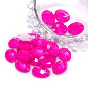 K9 alta calidad neón fucsia serie coser vidrio costura piedra Cristal Diamantes de imitación para bailar Gament Decoración - Product Image 3