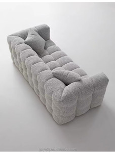 ผ้าวบีสำหรับ<span class=keywords><strong>บ้าน</strong></span>ขนาดเล็กสามคนโซฟายืดได้ลายลูกกวาดผ้าฝ้ายสไตล์ Nordic - Product Image 4