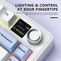 AULA F75 MAX Nuova Tastiera Meccanica da Gaming 75% Hot Swap 3 Modalità RGB Retroilluminata PBT Wireless 5.1 Programmabile per Desktop