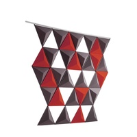Panneau d'absorption acoustique du feutre 3d de fibre de polyester de forme de triangle de prix direct d'usine
