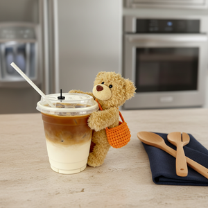 ตุ๊กตาหมีนุ่มพิเศษแบบถอดได้ พร้อมกระเป๋าสะพายถักโครเชต์ บรรจุใยฝ้าย ปิดได้ ผลิตตามแบบ ODM ปรับแต่งได้ - Product Image 4