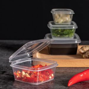 1oz 2oz 3oz 4oz 5oz PP Transparent Disposable Food Container Lids Takeaway Square <b>Sauce</b> Cup Condiment Custom Logo Free Sample - Product Image 4