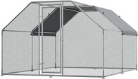 Grand poulailler en métal cage à volaille de plain-pied coupe-vent maille galvanisée production en usine écologique serres de jardin