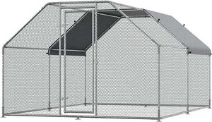 Grande Metal Galinha Casa À Prova de Vento Walk-In Poultry Gaiola Galvanizada Malha Ecológica Produção De Fábrica Jardim Estufas - Product Image 3