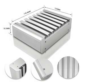 Alimentation à commande industrielle CNC personnalisée Boîtier en aluminium extrudé Dissipateur de chaleur personnalisé Grande <span class=keywords><strong>ailette</strong></span> de refroidissement en <span class=keywords><strong>acier</strong></span> inoxydable - Product Image 4