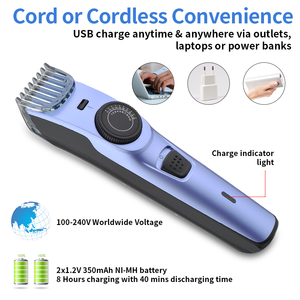 Tondeuse à <span class=keywords><strong>cheveux</strong></span> sans fil professionnelle personnalisable avec logo, économique, rechargeable, pour hommes, usage domestique - Product Image 5