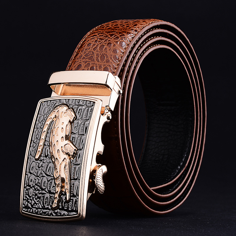 YD86 Men's Custom Adjustable Leather Belts with Alloy Buckles