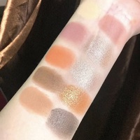 Palette d'ombres à paupières scintillantes à haute pigmentation imperméable à la peau foncée avec logo personnalisé, ensemble de poudre à label privé, multi-brillance magnétique OEM ODM