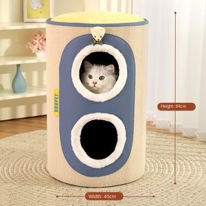 Hiện đại tích hợp hai lớp mèo leo cột phổ quát bốn mùa cây tổ kín nhà Mèo Bốn Nguồn cung cấp thùng carton ấm - Product Image 6