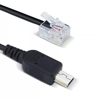 Cable USB Mini B de 3 Pies (90 cm) a RJ9 RJ11, Cable con Conector RJ45 4P4C