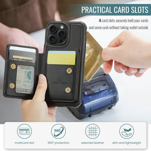 Nouvelle coque de smartphone magnétique détachable de luxe pour iPhone 16 Pro 14 13 12 <span class=keywords><strong>11</strong></span> avec protection RFID 2 en 1 pour iPhone 15 Pro - Product Image 2