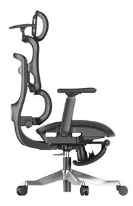 A008WXY 현대 인체 공학적 사무실 의자 조정 가능한 머리 받침 편안한 프리미엄 현대 패브릭 메쉬 계단 리프트 포함 - Product Image 4