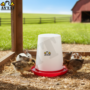 AYTAV 302302 6 Lt. Animal Drinker Chicken Rabbit Farming Durable Stainless Steel Plastic Components New 1 Year Warranty Tested - Product Image 3