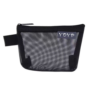 YDRP Mesh Zippered Storage <b>Bag</b> 5 Inch Portable Compact Tote For Cards Cables Lipstick - Product Image 2