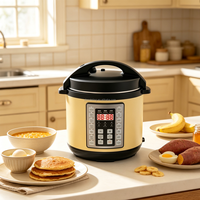 Cuisinière à pression électrique avec verrouillage de sécurité, multifonction, cuve intérieure antiadhésive, libération automatique de la pression