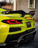 Aileron arrière en fibre de carbone BTC Perfect Installation pour Chevrolet Corvette C8 au style Z06