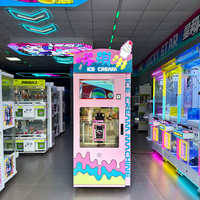 Distributeur automatique de crème glacée multi-prises entièrement automatique Naughty Dog, fabriqué en usine, vente en gros, pour supermarchés et parcs d'attractions