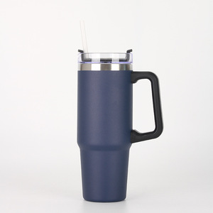 Nuevo Estilo Termo de Acero Inoxidable 304 de 40oz con Asa y Popote, Aislamiento Térmico de 12-24 Horas, Ecológico - Product Image 3