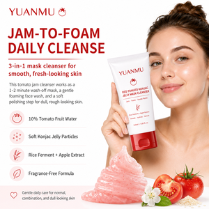 <span class=keywords><strong>Limpiador</strong></span> Facial Vegano OEM/ODM <span class=keywords><strong>de</strong></span> Tomate Rojo, Exfoliante Suave para Piel Sensible y Seca, Hidratante y Delicado - Product Image 2