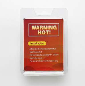 Inverno per interni stufa a Pellet di legno temperatura strumenti camino tubo magnetico termometro set caminetto accessori - Product Image 3