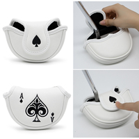 Housse de putter de golf OEM en cuir PU avec fermeture magnétique pour hommes/femmes