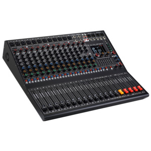 Console de mixage audio professionnelle 8-16 canaux avec 99 effets DSP intégrés, égaliseur graphique 7 bandes, lecture Bluetooth USB, double sortie de groupe - Product Image 2
