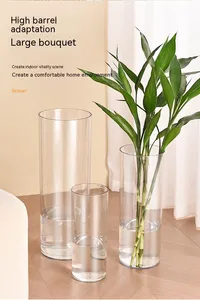 Vaso de acrílico de cristal alto para decoração de mesa de casamento, vaso acrílico de flores para decoração de casa, Desita