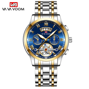 นาฬิกาข้อมือควอตซ์วินเทจสุดหรูสำหรับผู้ชาย ยี่ห้อ VA VA VOOM 2453 รุ่น Hannah Martin สำหรับผู้ชาย Montre Homme Relojes Para Hombre Masculino - Product Image 2