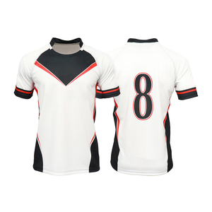 Vêtements de sport professionnels à séchage rapide pour hommes adultes, logo personnalisé, logo d'équipe, impression par sublimation, maillot de rugby - Product Image 5