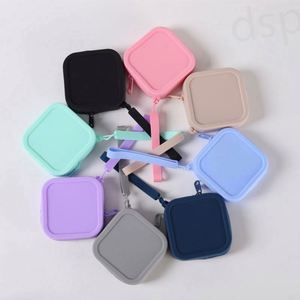 Bolsa de Almacenamiento de Silicona para Monedas, Pequeña, Cuadrada, Portátil, para Cosméticos y Cables de Datos, Venta al Por Mayor de Fábrica - Product Image 5