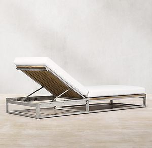 Chaise longue de luxe pour bord de piscine, chaise d'hôtel personnalisée, salon en aluminium, jardin, chaise de lit de soleil pour piscine - Product Image 3