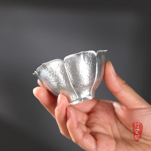 Pure Tin Lotus <b>Tea</b> <b>Set</b> Irregular Shape Handmade <b>Tea</b> Ceremony Item For Gongfu <b>Tea</b> - Product Image 5